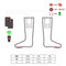 Glovii GQ3L sock Unisex Red 1 pair(s)
