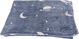 Space Xplorers plaid Glow In The Dark 100x150cm.