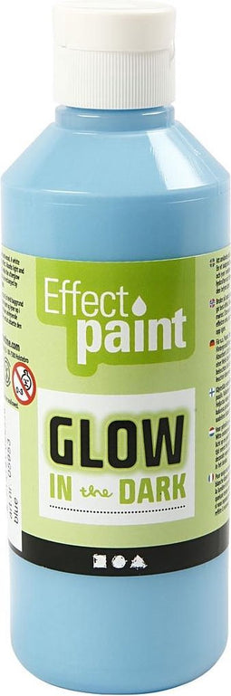 Glow in the dark, lichtblauw, 250 ml