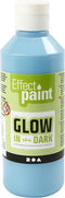 Glow in the dark, lichtblauw, 250 ml