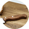 Glowel Vleesmes - 20 cm - Handvat Mahoniehout - Type L-200