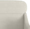 vidaXL Fauteuil - 63x76x80 cm - fluweel - crèmekleurig