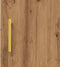 vidaXL - Dressoir - 34,5x34x90 - cm - bewerkt - hout - artisanaal - eikenkleurig