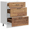 vidaXL - Keuken - onderkast - Kalmar - bewerkt - hout - oud - houtkleurig