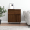 vidaXL - Dressoir - 60x35x70 - cm - bewerkt - hout - bruin - eikenkleur