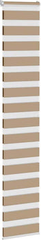 vidaXL - Zebra - Blind - 40x200 - cm - stofbreedte - 35,9 - cm - polyester - zandbruin