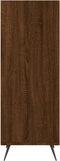 vidaXL - Schappenkast - 34,5x32,5x90 - cm - bewerkt - hout - bruin - eikenkleur