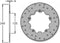 Remschijf IGM Gilera DNA 50/125cc voorrem 240x125x4mm