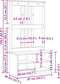 vidaXL - Halboom - SANDENS - 87x40x159,5 - cm - massief - grenenhout