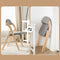 SoBuy FST92-N - Houten Klapstoel - Gestoffeerd Zitkussen - Grijs/Natuur 47.5x77x59 cm