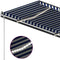 vidaXL - Luifel - automatisch - met - LED - en - windsensor - 3,5x2,5 - m - blauw - en - wit