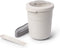 Amuse Morning & Noon Bowl + Spork & Spork en Rekker - Ontbijtkom - Lunchbox met vork/lepel - 2 Compartimenten - Lekvrij- Zand - 450 + 150 ml