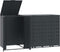 vidaXL - Containerberging - 3 - containers - 207x79x117 - cm - staal - antraciet