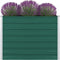 vidaXL - Plantenbak - verhoogd - 100x100x77 - cm - gegalvaniseerd - staal - groen