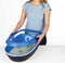 Trixie Berto - Open Kattenbak - Scheidingssysteem - Donkergrijs/Blauw 59X39X22 cm
