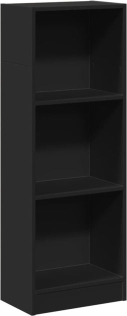 vidaXL - Boekenkast - 40x24x109 - cm - bewerkt - hout - zwart