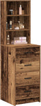 vidaXL - Highboard - uit - Oude - Hout - 40x41x135 - cm