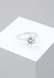 Elli Dames Ring - Ring met Swarovski® kristal - Zilverkleurig (maat 52)