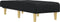 vidaXL - Chaise - longue - stof - zwart