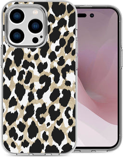 imoshion Hoesje Geschikt voor iPhone 14 Pro Hoesje Siliconen - imoshion Design hoesje - Goud / Golden Leopard