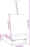 Tafelezel 27x43x68 cm massief grenenhout