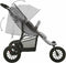 vidaXL - Kinderwagen - staal - lichtgrijs