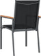 vidaXL - Tuinstoelen - 2 - st - 55x61,5x90 - cm - textileen - en - staal - zwart