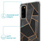 iMoshion Hoesje Geschikt voor Samsung Galaxy S20 Hoesje Met Koord - iMoshion Design Hoesje met Koord - Zwart / Meerkleurig / Goud / Black Graphic