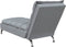 vidaXL - Chaise - longue - met - kussens - stof - lichtgrijs