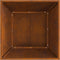 vidaXL - Vierkante - Vuurplaats - Zwart - 60x60x35 - cm - Weerbestendig - Staal