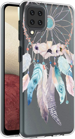 iMoshion Hoesje Geschikt voor Samsung Galaxy A12 Hoesje Siliconen - iMoshion Design hoesje - Transparant / Meerkleurig / Dreamcatcher