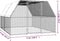 vidaXL - Kippenhok - 3x4x2 - m - gegalvaniseerd - staal