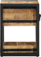 vidaXL - Nachtkast - 40x40x40 - cm - Massief - Mangohout