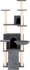 vidaXL - Kattenmeubel - met - sisal - krabpalen - 154 - cm - donkergrijs