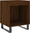 vidaXL - Nachtkastje - 40x35x50 - cm - bewerkt - hout - bruin - eikenkleur