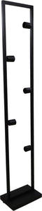HSM Collection - Vloerlamp open frame 5-lichts - 30x20x158 - Gepoedercoat zwart - Metaal