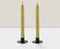 swirl led dinerkaarsen mos 24,5cm - 2 stuks
