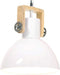 vidaXL Hanglamp industrieel rond 25 W E27 30 cm wit