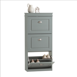 SoBuy - Moderne Schoenenkast - 3 Kleppen - Ruimtebesparend Halmeubel
