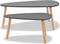 vidaXL - 2-delige - Salontafelset - massief - grenenhout - zwart