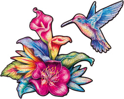 UNIDRAGON Houten Puzzel Voor Volwassenen Dier - Ongrijpbare Kolibri - 200 stukjes - Medium 38x29 cm