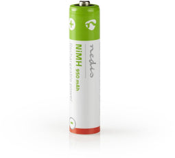 Nedis BANM9HR034B - NiMH-batterijen 950mAh - Gebruiksklaar - Wit