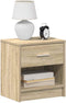 vidaXL - Nachtkastjes - 2 - st - met - lade - 39x28x41 - cm - sonoma - eikenkleurig