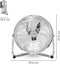 TROTEC TVM 12 - Vloerventilator - 37 W 3 snelheden 30 cm - Zilverkleurig