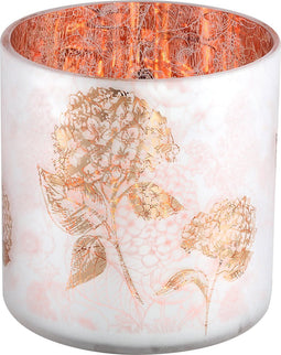 PTMD Alissa Windlicht - 15 x 15 x 15 cm - Glas - Roze