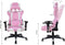 Gamestoel Thomas - bureaustoel racing gaming - ergonomisch - roze wit