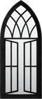 vidaXL - Spiegel - 70x30 - cm - ijzer - zwart