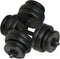 Juskys Dumbbellset - Totaal 30kg - 2 stuks - Zwart