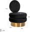 Richmond Interiors Fauteuil Balou Black Velvet / gold (Quartz Black 800)