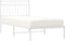 vidaXL - Bedframe - met - hoofdbord - metaal - wit - 90x190 - cm